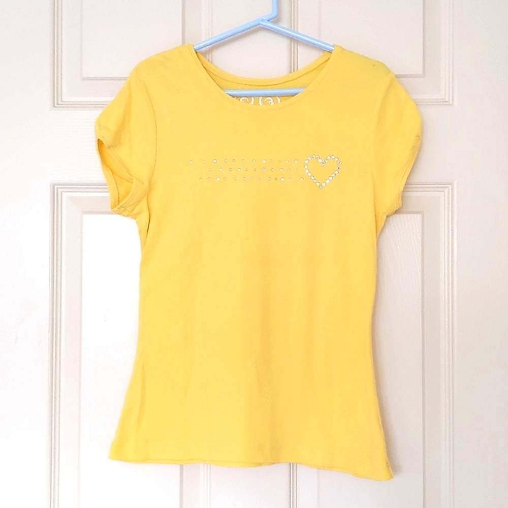 NWOT. The Children's Place 100% Cotton Short Sleeve Tee with crystal butterfly.